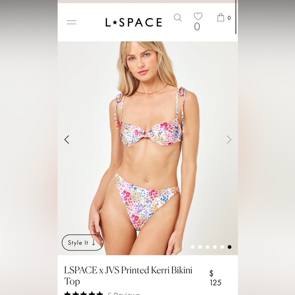 NWT L*Space Floral Bikini Set